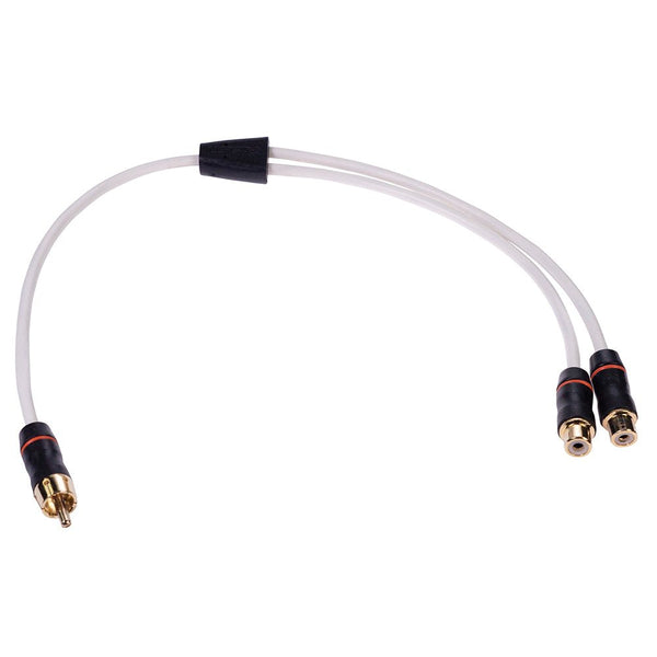 Fusion Performance RCA Cable Splitter - 1 Male to 2 Female - .9 [010-12622-00] - Houseboatparts.com