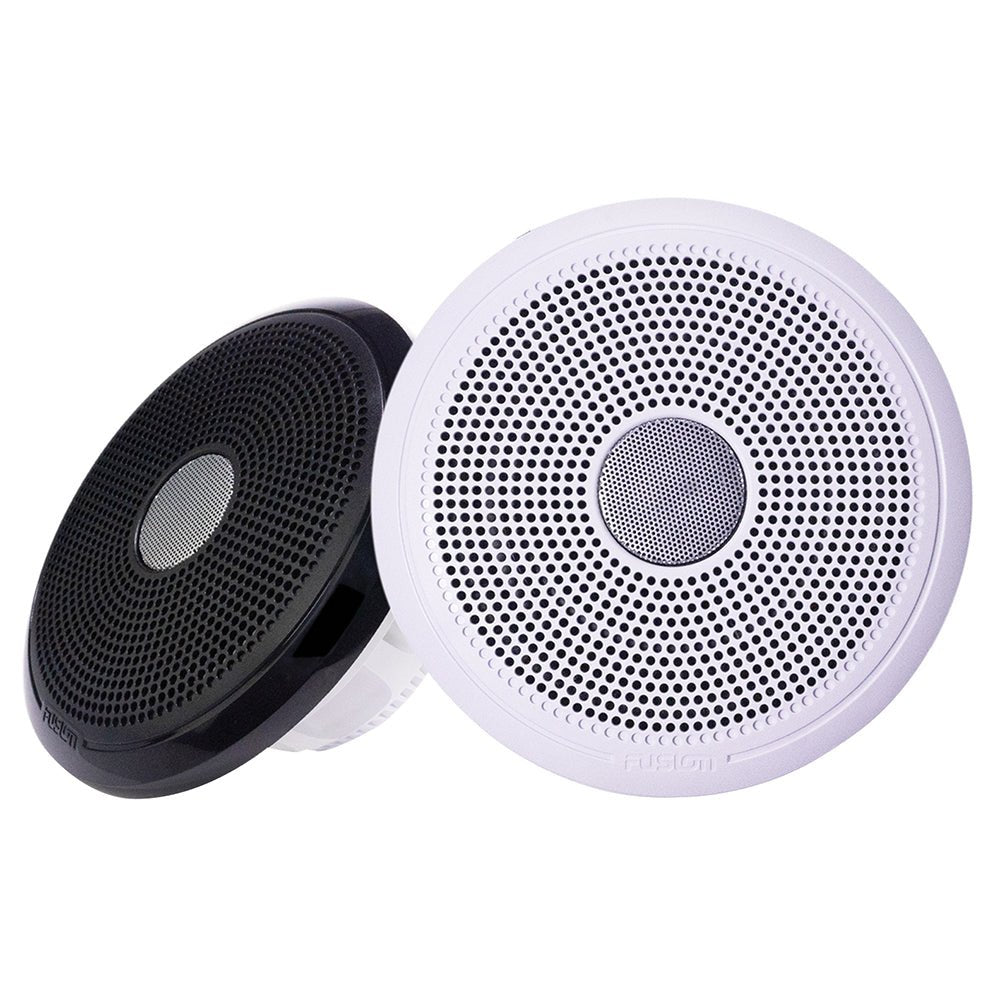 Fusion XS-F40CWB XS Series 4" 120 Watt Classic Marine Speakers - White Black Grill Options [010-02199-00] - Houseboatparts.com