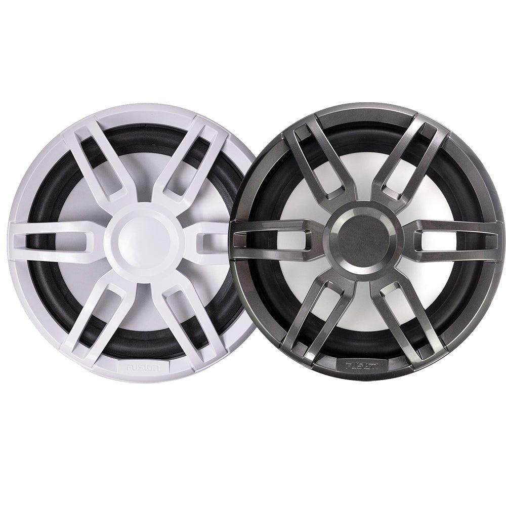 Fusion XS-SL10SPGW XS Series 10" 600 Watt Sports Marine Subwoofer - Sports White Grey Grill Options [010-02198-20] - Houseboatparts.com