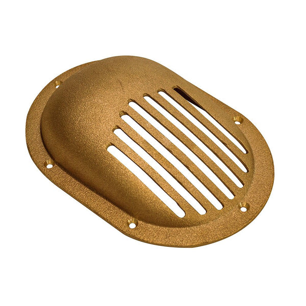 GROCO Bronze Clam Shell Style Hull Strainer w/Mount Ring f/Up To 1-1/2" Thru Hull [SC-1500] - Houseboatparts.com