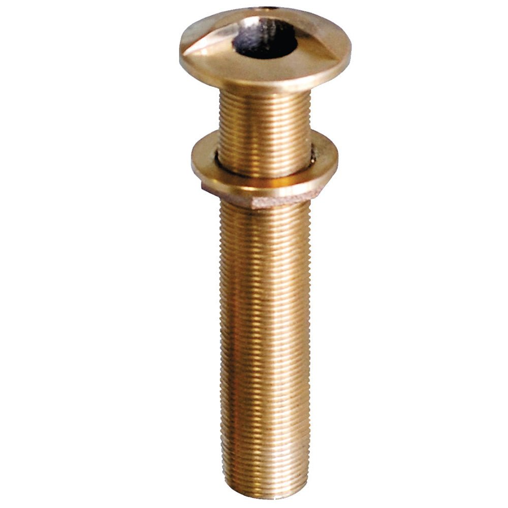 GROCO 3/4" Bronze Extra Long High Speed Thru-Hull Fitting w/Nut [HSTHXL-750-W] - Houseboatparts.com