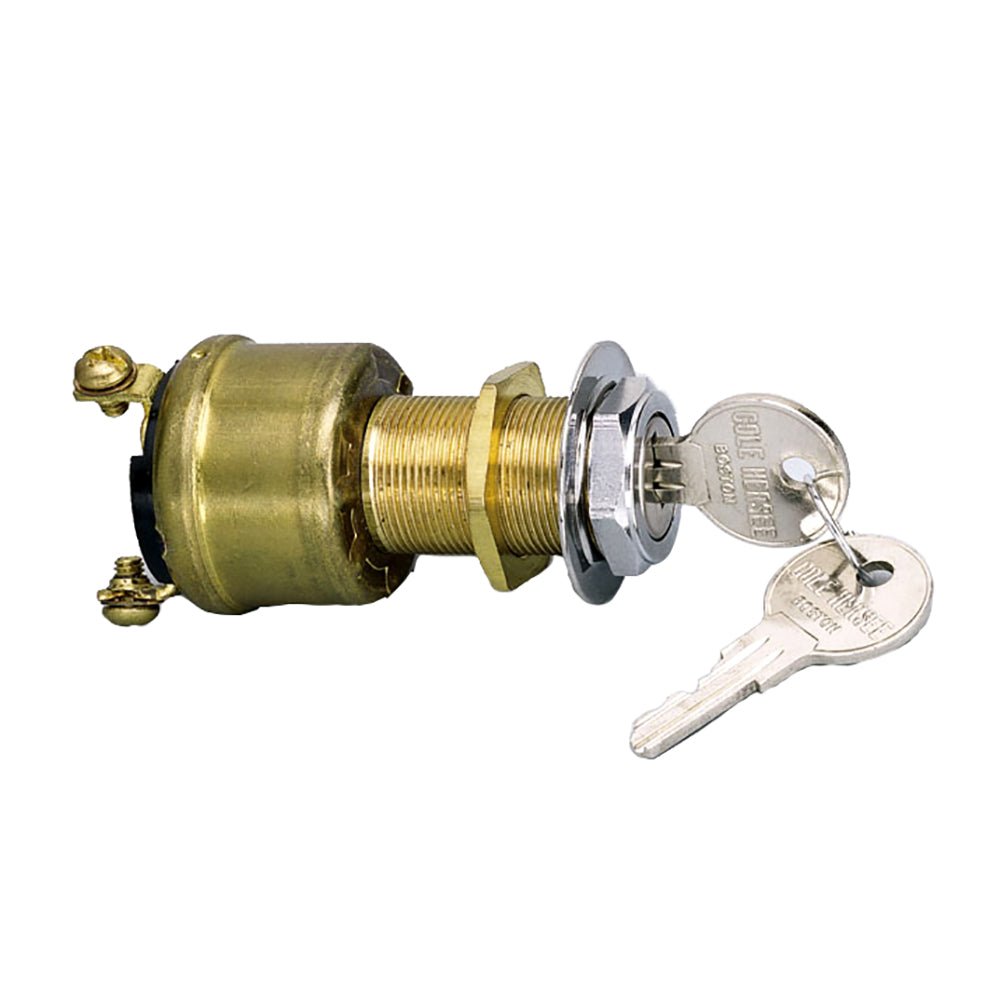 Cole Hersee 3 Position Brass Ignition Switch [M-550-BP] - Houseboatparts.com