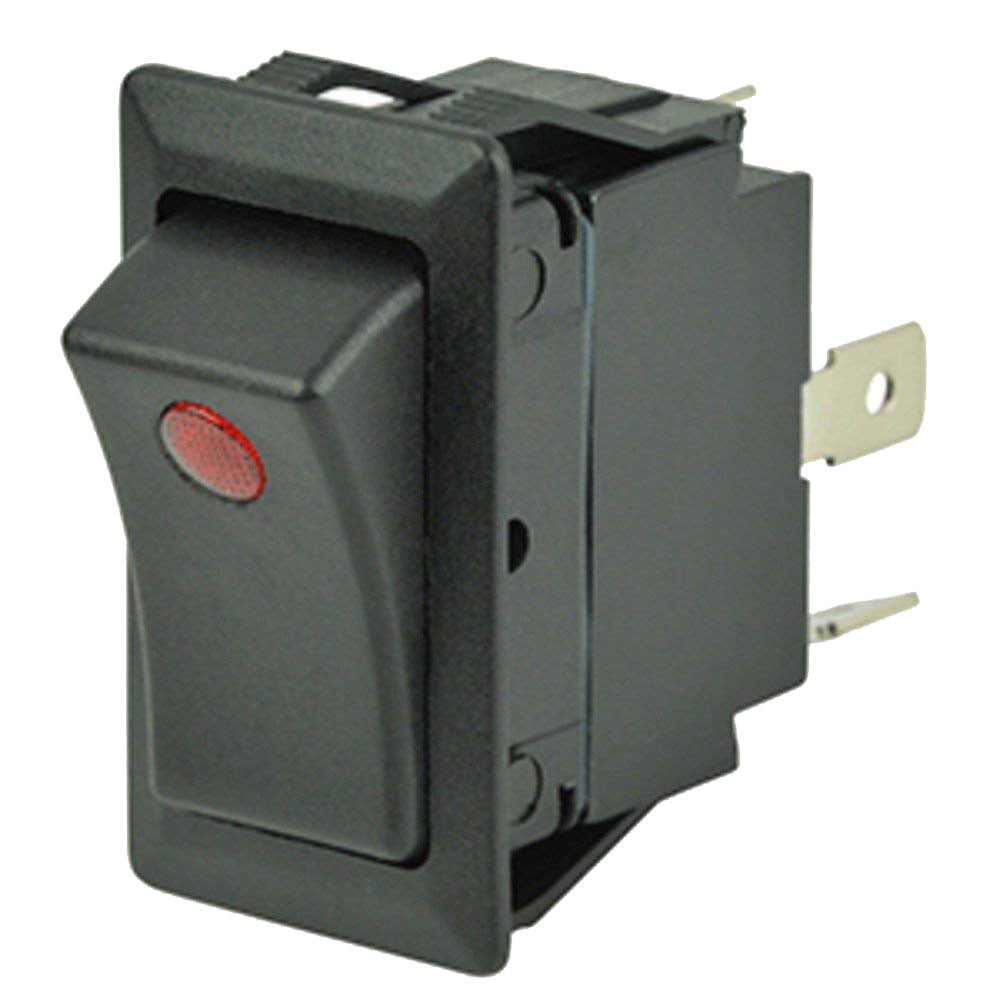 Cole Hersee Sealed Rocker Switch w/Small Round Pilot Lights SPST On-Off 3 Blade [58327-01-BP] - Houseboatparts.com