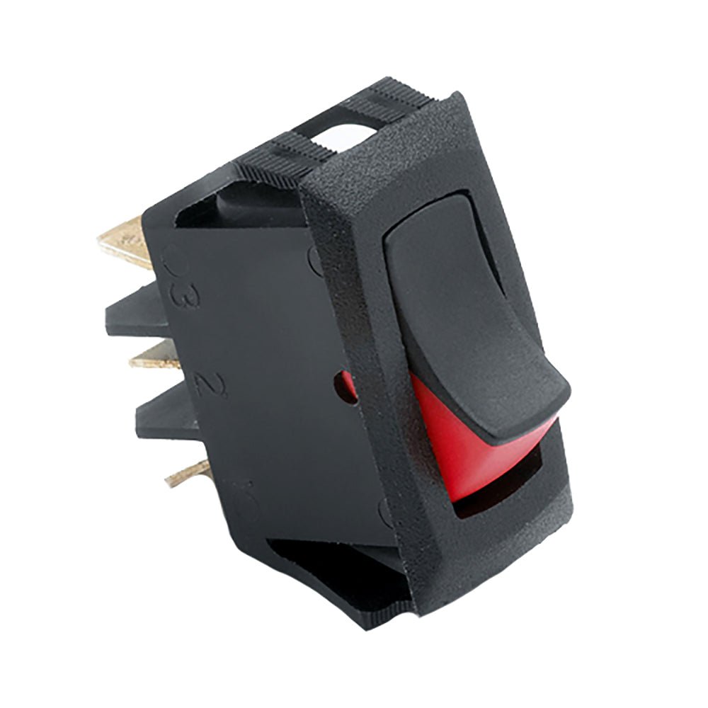 Cole Hersee Narrow Body Curved Rocker Switch SPST On-Off 3 Blade [54007-BP] - Houseboatparts.com