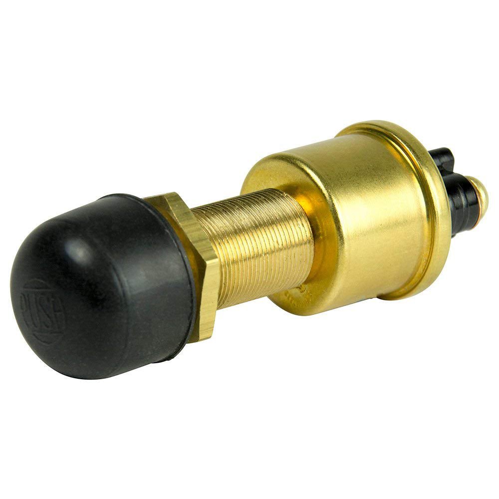 Cole Hersee Heavy Duty Push Button Switch w/Rubber Cap SPST Off-On 2 Screw - 35A [M-626-BP] - Houseboatparts.com