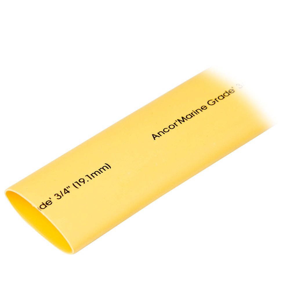 Ancor Heat Shrink Tubing 3/4" x 48" - Yellow - 1 Piece [306948] - Houseboatparts.com