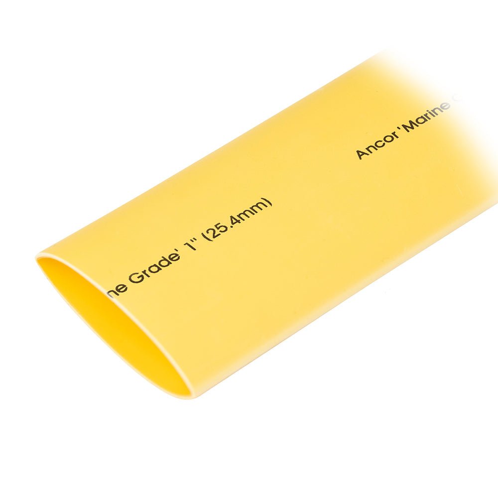 Ancor Heat Shrink Tubing 1" x 48" - Yellow - 1 Pieces [307948] - Houseboatparts.com