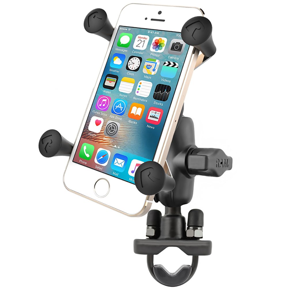 RAM Mount X-Grip Phone Mount w/Handlebar U-Bolt Base [RAM-B-149Z-A-UN7U] - Houseboatparts.com