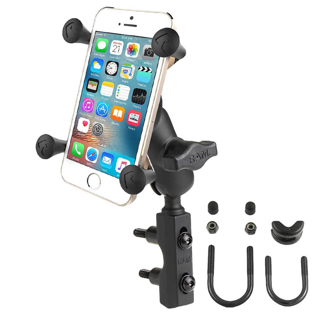 RAM Mount X-Grip Phone Mount w/Motorcycle Brake/Clutch Reservoir Base [RAM-B-174-A-UN7U] - Houseboatparts.com