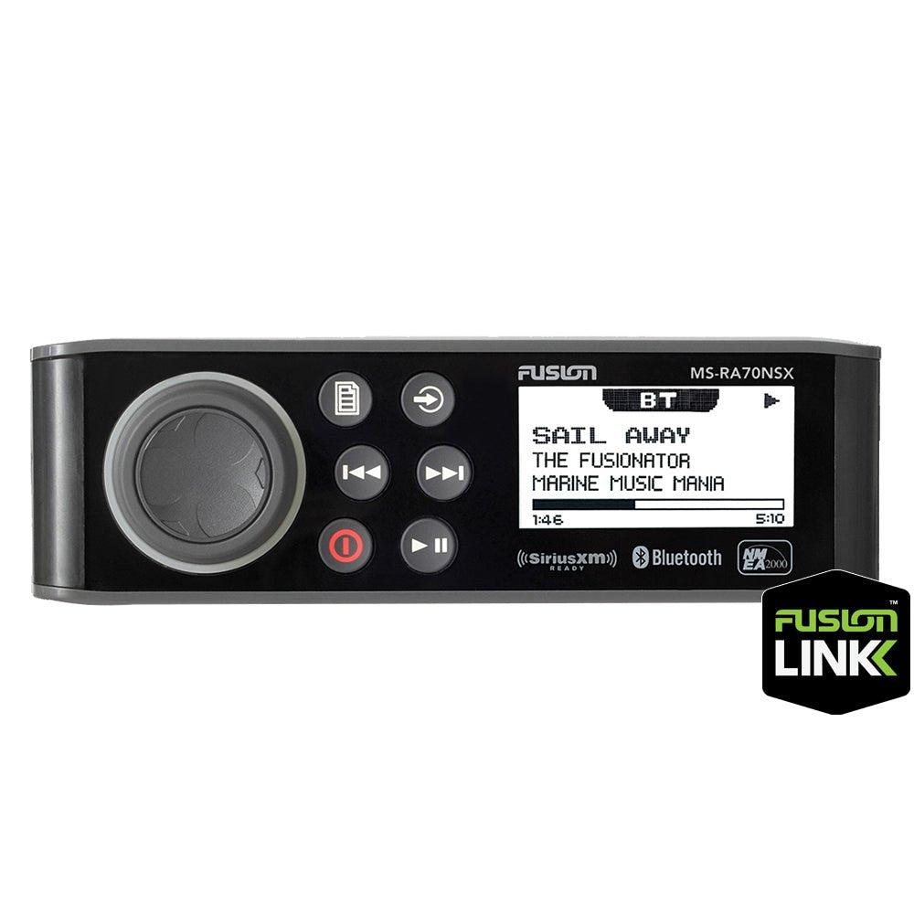 Fusion MS-RA70NSX Stereo w/BT/AM/FM/SiriusXM - 2 Zone [010-01516-30] - Houseboatparts.com