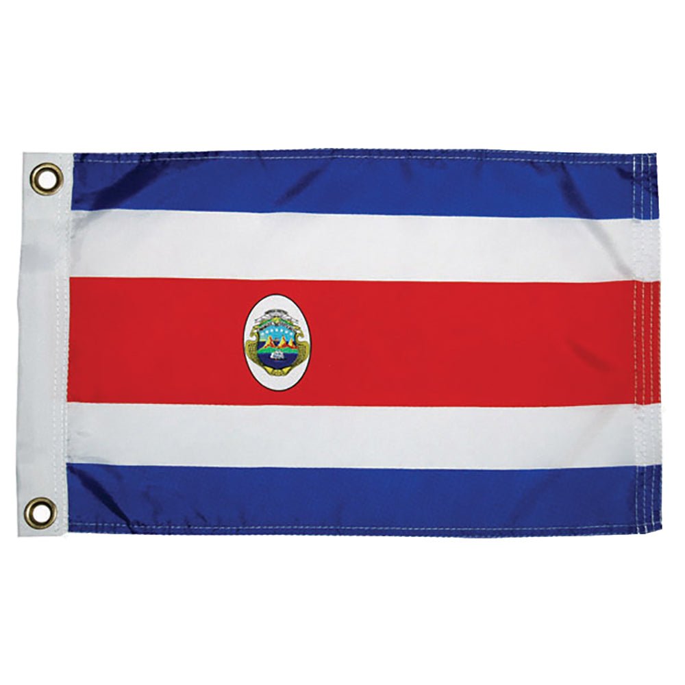 Taylor Made Costa Rican Nylon Flag 12" x 18" [93072] - Houseboatparts.com