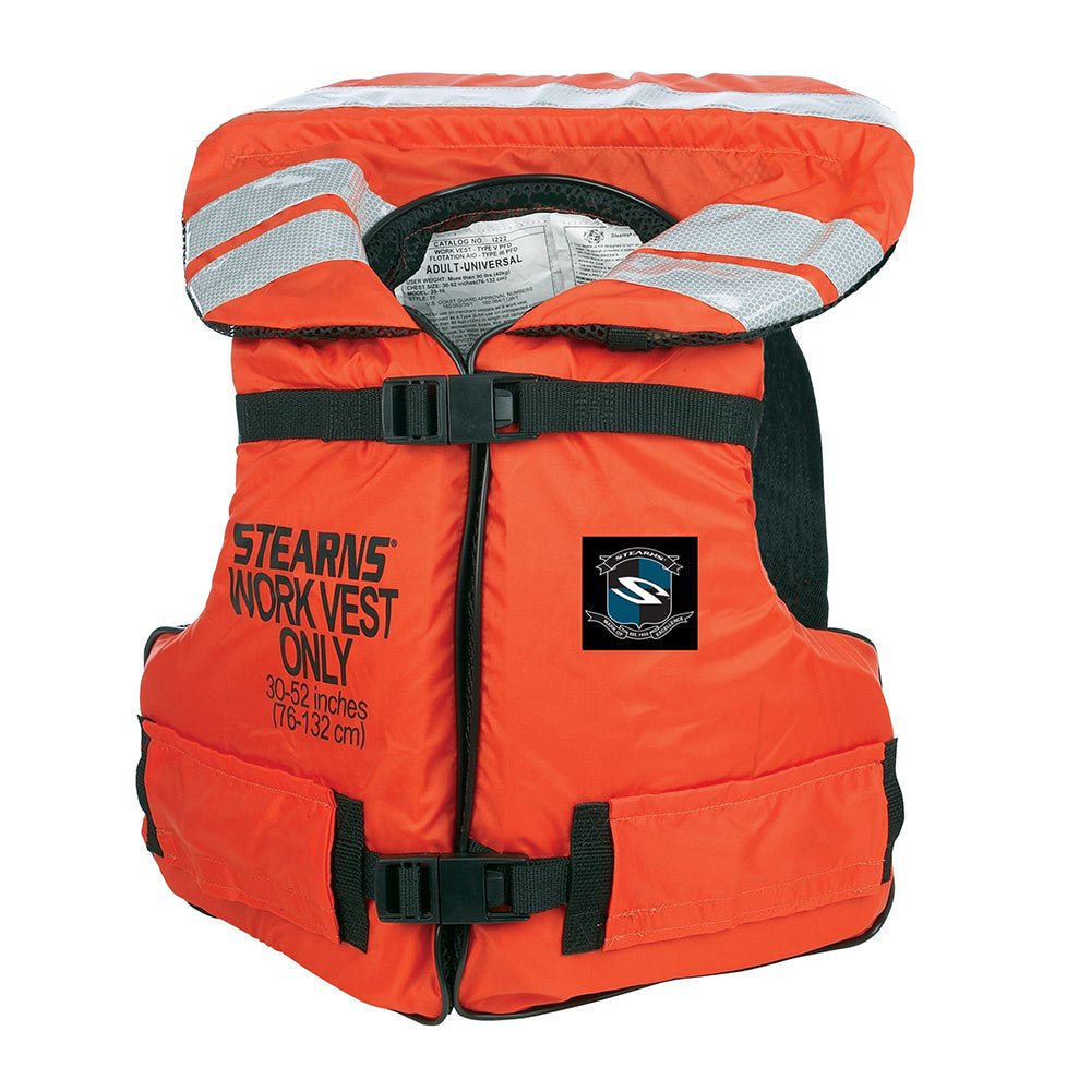 Stearns Work Master Vest - Oversize [I222ORG - 08 - 000] - Houseboatparts.com