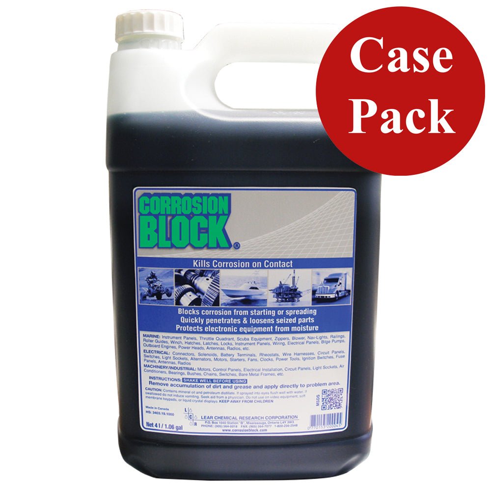 Corrosion Block Liquid 4-Liter Refill - Non-Hazmat, Non-Flammable Non-Toxic *Case of 4* [20004CASE] - Houseboatparts.com