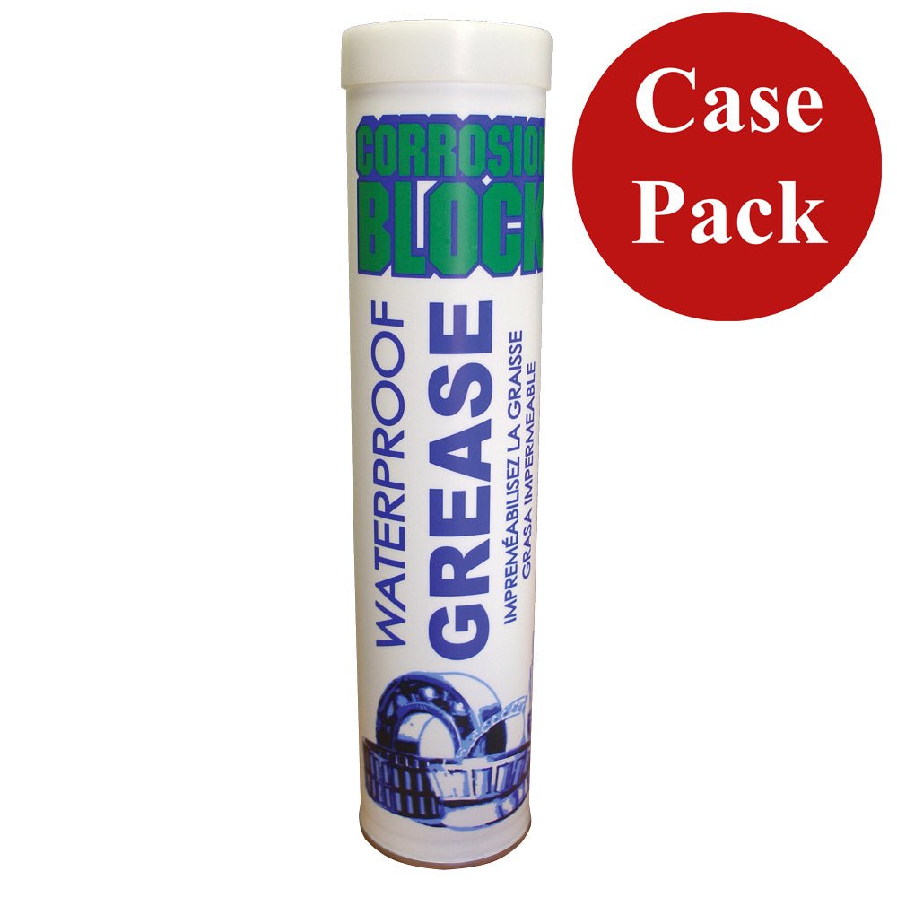 Corrosion Block High Performance Waterproof Grease - 14oz Cartridge - Non-Hazmat, Non-Flammable Non-Toxic *Case of 10* [25014CASE] - Houseboatparts.com