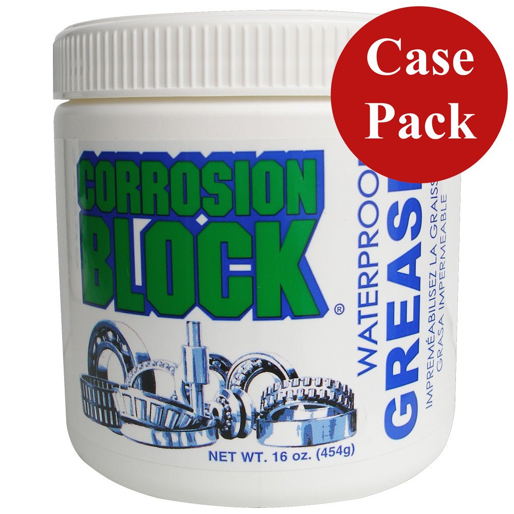 Corrosion Block High Performance Waterproof Grease - 16oz Tub - Non-Hazmat, Non-Flammable Non-Toxic *Case of 6* [25016CASE] - Houseboatparts.com