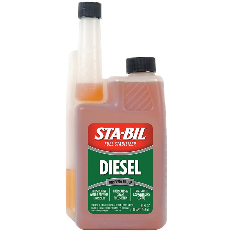 STA-BIL Diesel Formula Fuel Stabilizer Performance Improver - 32oz [22254] - Houseboatparts.com