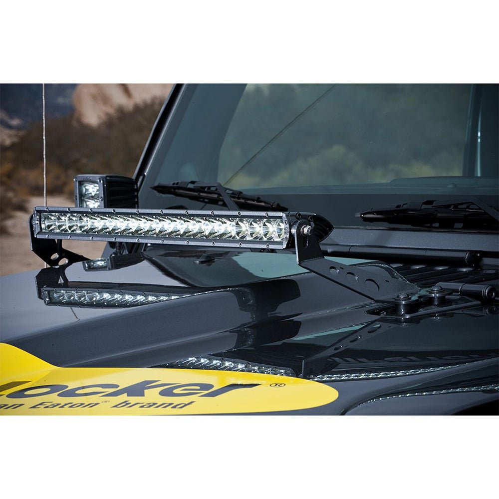 RIGID Industries 2007-2017 Jeep JK 20" Light Hood Mount [40333] - Houseboatparts.com