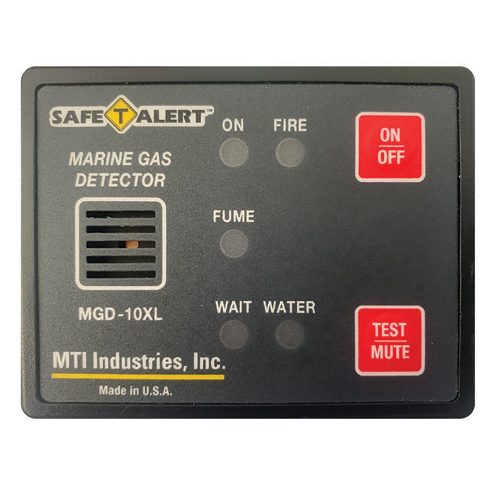 Safe-T-Alert Gas Vapor Alarm Fume, Fire, Bilge Water - Black Surface Mount [MGD-10XL] - Houseboatparts.com