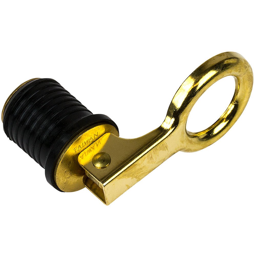 Sea-Dog Brass Snap Handle Drain Plug - 1" [520070-1] - Houseboatparts.com