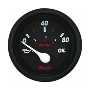 Faria Professional Red 2" Oil Pressure Gauge [14602] - Houseboatparts.com