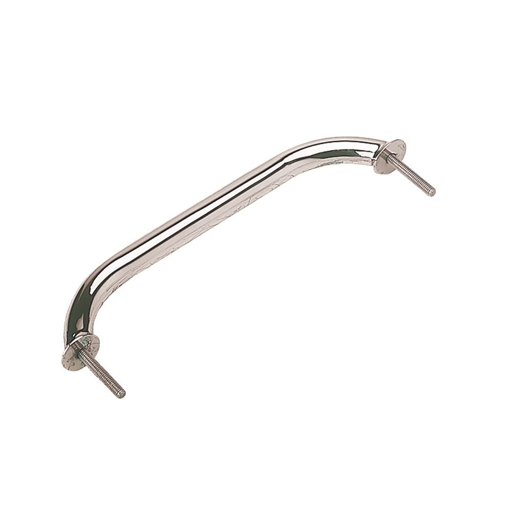 Stainless Steel Stud Mount Flanged Hand Rail w/Mounting Flange - 18" [254218-1] - Houseboatparts.com