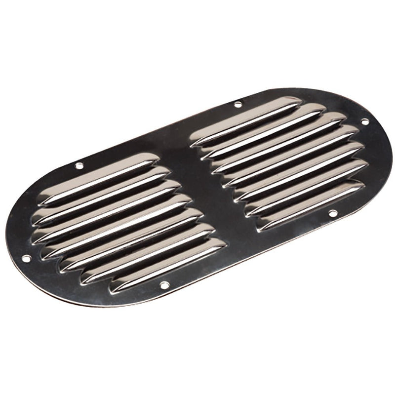 Sea-Dog Stainless Steel Louvered Vent - Oval - 9-1/8" x 4-5/8" [331405-1] - Houseboatparts.com