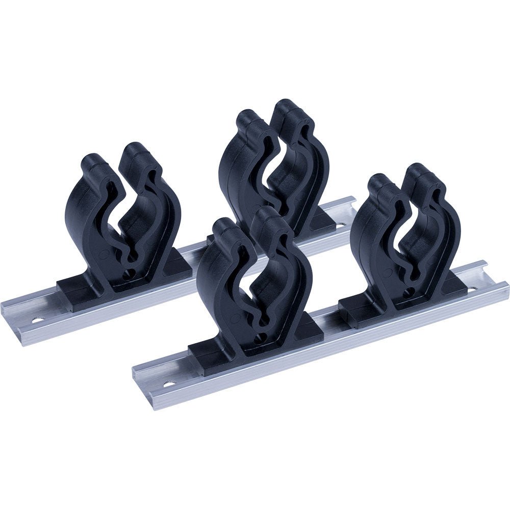 Sea-Dog Track Rod Holder - 7" Tracks - 4 Rod Clips [325044-1] - Houseboatparts.com