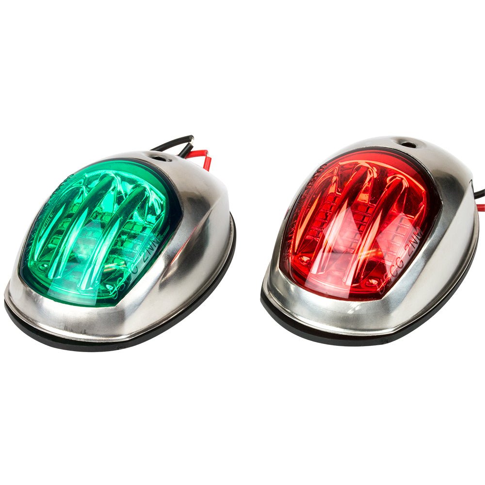 Sea-Dog Stainless Steel LED Navigation Lights - Port Starboard [400070-1] - Houseboatparts.com