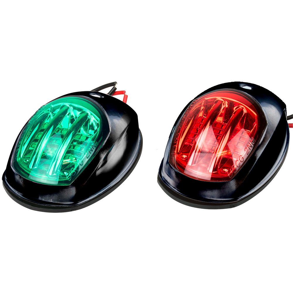 Sea-Dog Black LED Navigation Lights - Port Starboard [400073-1] - Houseboatparts.com