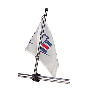 Sea-Dog Stainless Steel Rail Mount Flagpole - 17" [327122-1] - Houseboatparts.com