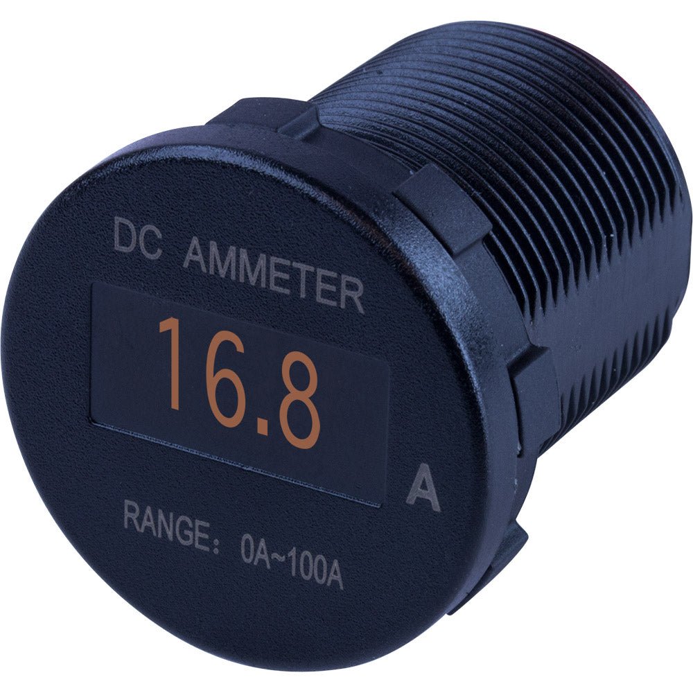 Sea-Dog Round OLED DC Amp Meter - 0 Amp-100 Amp [421620-1] - Houseboatparts.com