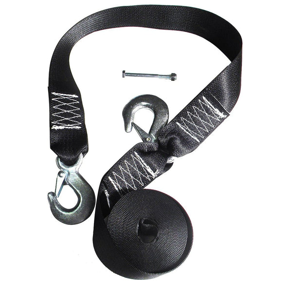 Rod Saver Winch Strap Replacement w/Safety Strap - 16 [WS16S] - Houseboatparts.com