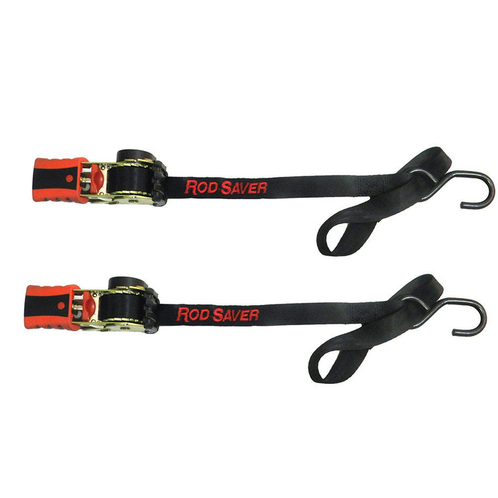 Rod Saver Mini Retractable Tie Down w/Soft Hook - 50" - Pair [RT50SH] - Houseboatparts.com