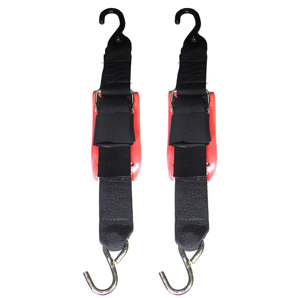 Rod Saver Quick Release Trailer Tie-Down w/Vinyl Pad - 2" x 6 - Pair [QRTD6VP] - Houseboatparts.com