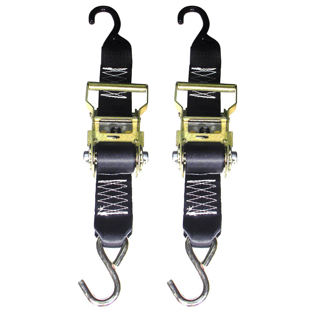 Rod Saver Heavy-Duty Ratchet Trailer Tie-Down - 2" x 3 - Pair [R2TTD3] - Houseboatparts.com