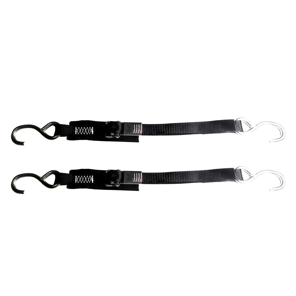 Rod Saver Stainless Steel Quick Release Transom Tie-Down - 1" x 6 - Pair [SS1QRTD6] - Houseboatparts.com