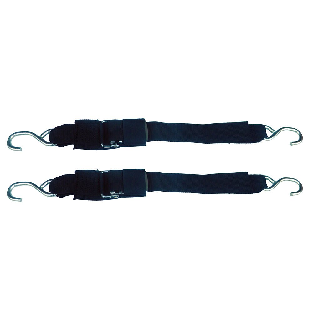 Rod Saver Stainless Steel Quick Release Transom Tie-Down - 2" x 3 - Pair [SS/QRTD3] - Houseboatparts.com