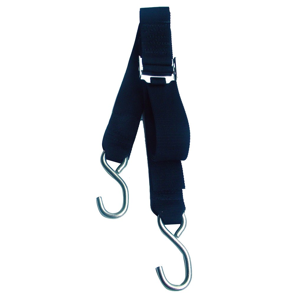 Rod Saver Stainless Steel Roller Buckle Gunwale Tie-Down - 2" x 10 [SS/GW210] - Houseboatparts.com