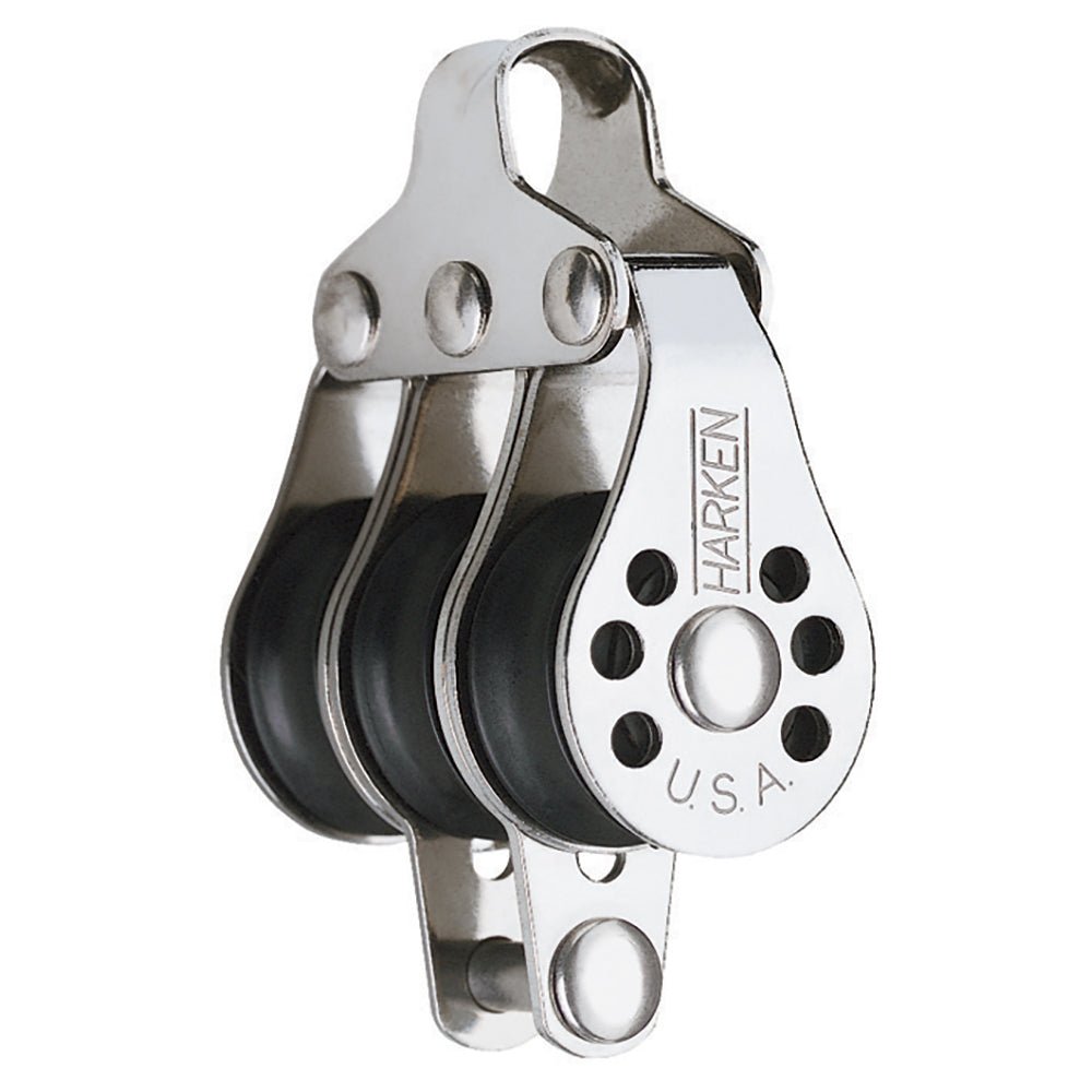 Harken 22mm Triple Micro Block w/Becket- Fishing [229F] - Houseboatparts.com