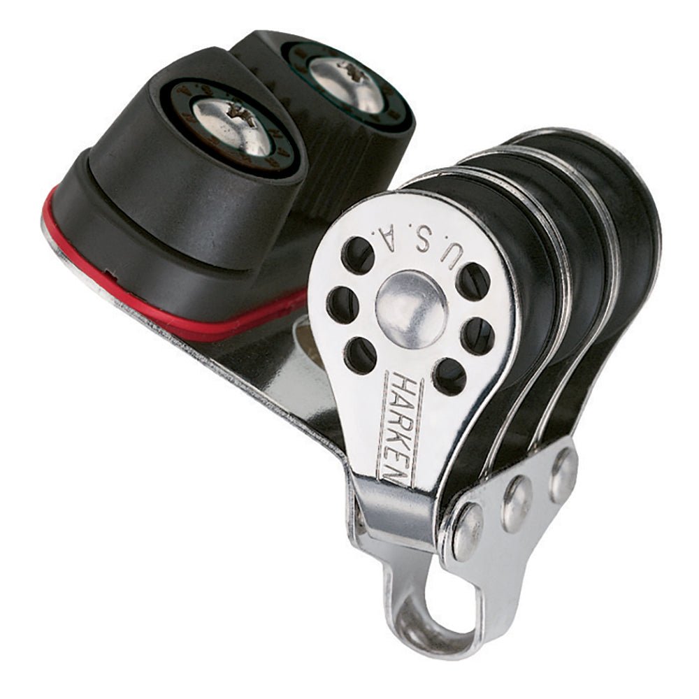 Harken 22mm Triple Micro Block w/Cam Cleat- Fishing [230F] - Houseboatparts.com