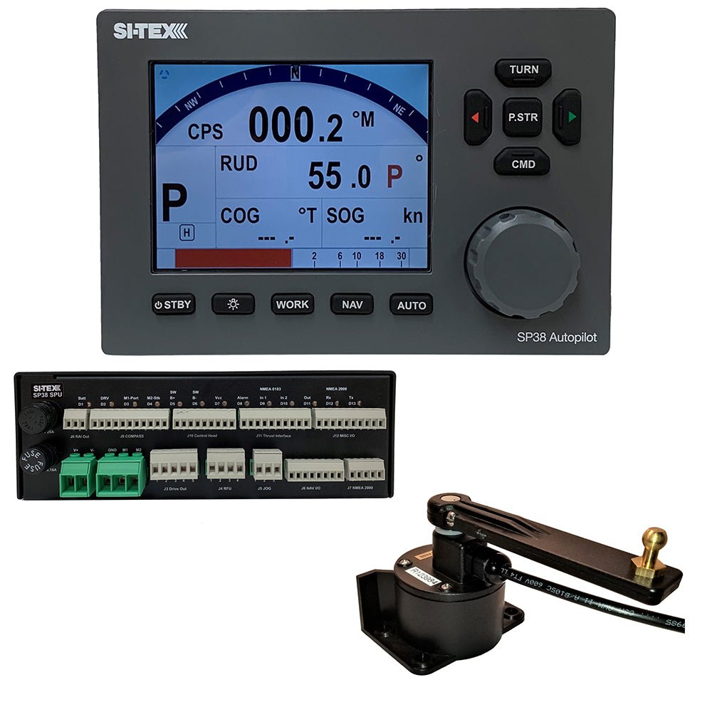 SI-TEX SP38-4 Autopilot Core Pack Including Rotary Feedback Only, No Compass or Pump [SP38-4] - Houseboatparts.com