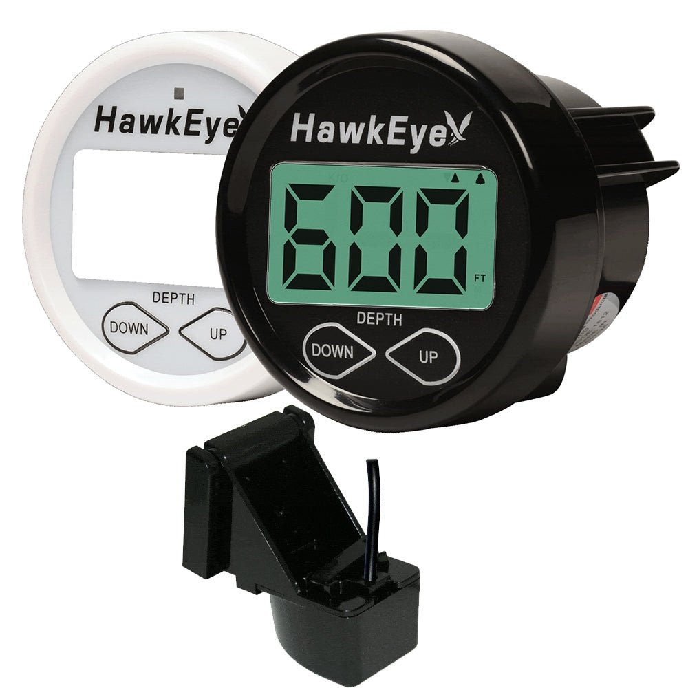 HawkEye DepthTrax In-Dash Digital Depth Gauge - Transom Mount [DT2B-TM] - Houseboatparts.com