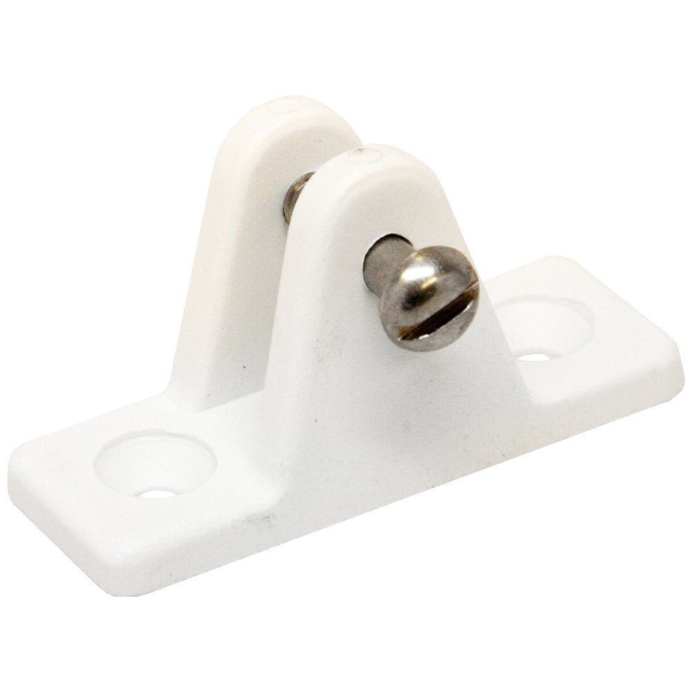 Sea-Dog Nylon Angled Deck Hinge - White [273231-1] - Houseboatparts.com