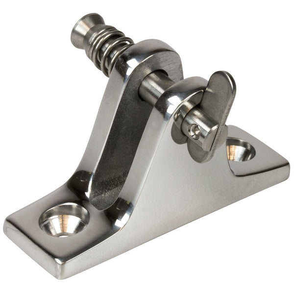 Sea-Dog Stainless Steel Angle Base Deck Hinge - Removable Pin [270235-1] - Houseboatparts.com