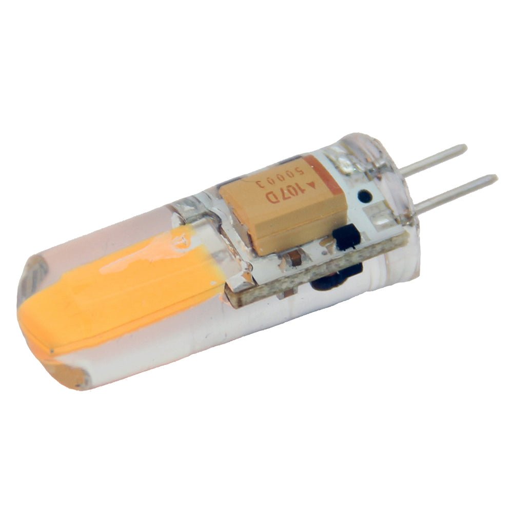 Lunasea Natural White G4 Bulb 2W 10-30VDC Bottom Pin Silicon Encapsulated [LLB-21KC-71-00] - Houseboatparts.com