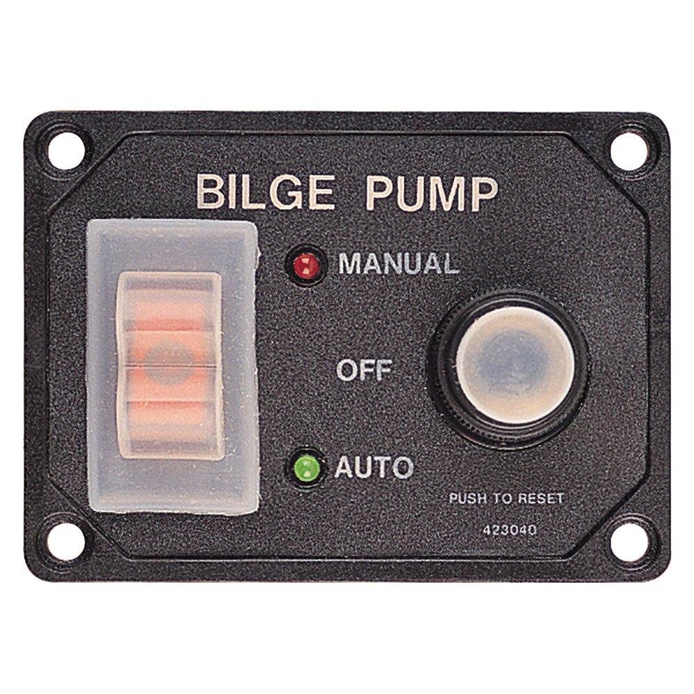 Sea-Dog Splash Guard Bilge Pump Panel w/Circuit [423046-1] - Houseboatparts.com