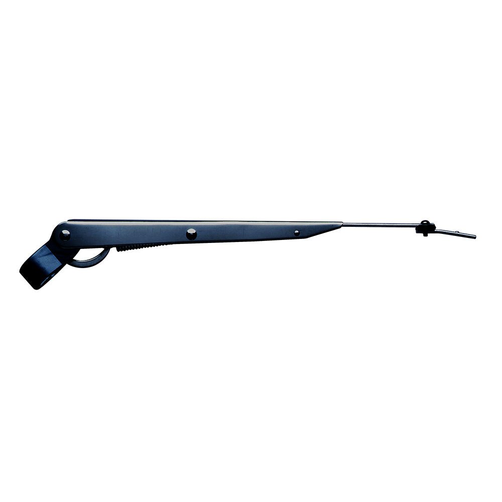 Marinco Wiper Arm Deluxe Stainless Steel - Black - Single - 10"-14" [33012A] - Houseboatparts.com