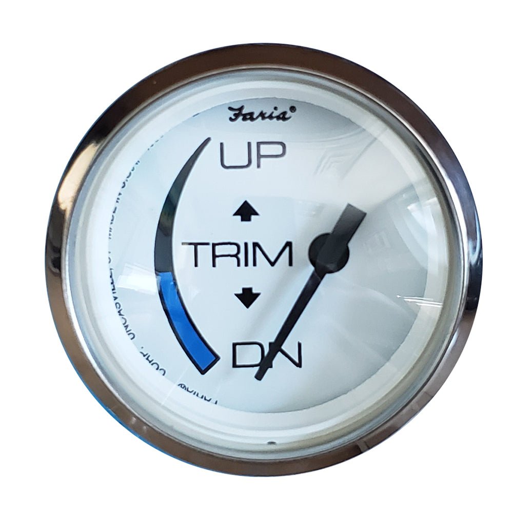 Faria Chesapeake White SS 2" Trim Gauge f/Honda Engines [13889] - Houseboatparts.com