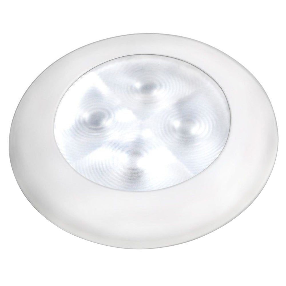 Hella Marine Courtesy Light - Warm White w/White Rim [980500741] - Houseboatparts.com