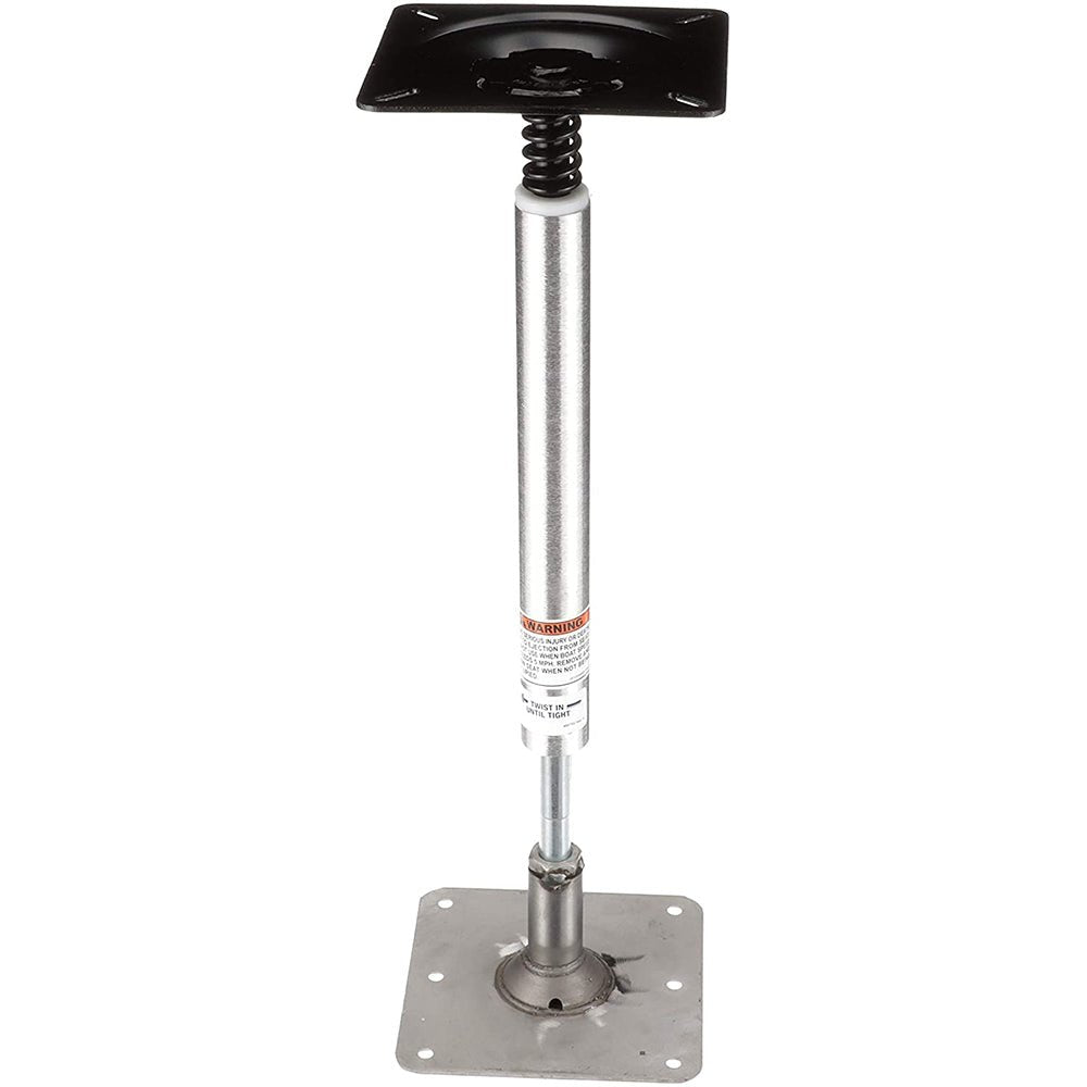 Attwood SWIVL-EZE LockN-Pin 3/4" Pedestal Kit 13" Post 7" x 7" Stainless Steel Base Plate Threaded [977339-T] - Houseboatparts.com